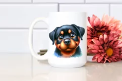 Funny Rottweiler with Big Eyes | Clipart Product Image 2