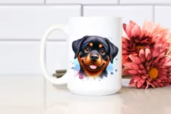 Funny Rottweiler with Big Eyes | Clipart Product Image 2