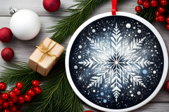 Round Christmass Ornament PNG Product Image 2