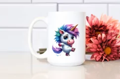 Dancing Baby Unicorn, Goofy and Expressive PNG Product Image 2