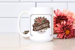 Merry Christmas Poinsettia PNG Product Image 2
