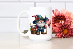 Detailed Patriotic Farmer Gnome | Clipart Product Image 2