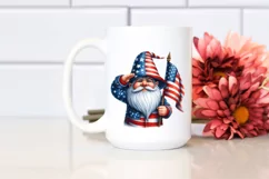 Detailed Patriotic Farmer Gnome | Clipart Product Image 2