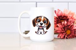 Funny Crazy Looking Beagle Sitting | Sublimation | Clipart Product Image 2