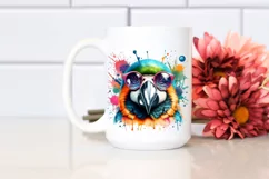 Quirky Colorful Parrot Sticker | Sublimation | Clipart Product Image 2