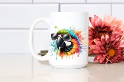 Quirky Colorful Parrot Sticker | Sublimation | Clipart Product Image 2