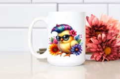 Proud Baby Chicken Playing PNG Product Image 2