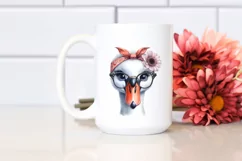 Expressive Swan with Bandana and es | Sublimation | Clipart Product Image 2