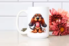 Funny Bloodhound with Big Eyes | Clipart Product Image 2