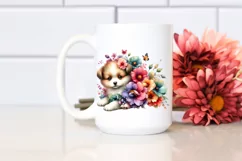 Colorful Baby Dog | Sublimation | Clipart Product Image 2