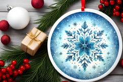 Round Christmass Ornament PNG Product Image 2