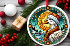 Round Christmass Ornament PNG Product Image 2