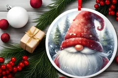 Watercolor Gnome Christmas PNG Product Image 2