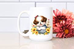 Small Sitting Puppy Sailor Clipart Product Image 2
