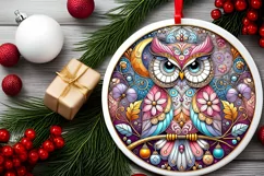 Round Christmas Ornament Sublimation|Clipart Product Image 1
