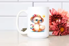 Colorful Baby Swan | Clipart Product Image 2
