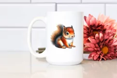 Colorful Watercolor Baby Squirrel Book | Sublimation | Product Image 2