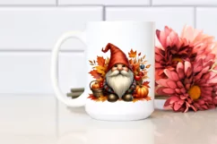 Detailed Autumn Gnome PNG Product Image 2