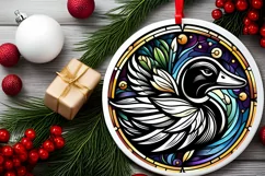 Round Christmas Ornament Sublimation|Clipart Product Image 1