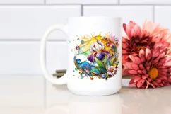Watercolor Luxury Flower Splash Clipart Product Image 2