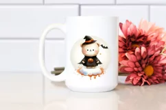 Cute Baby Bear Dressed for Halloween PNG Product Image 2