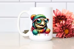 Quirky Turtle Portrait, Transparent PNG Product Image 2