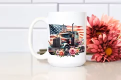 Vintage Semi Truck with Flowers Product Image 2
