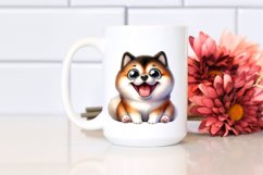 Crazy Looking Furrm Enthusiastic Akita | Clipart Product Image 2
