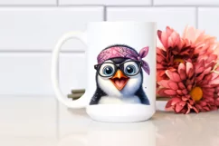 Excited Penguin Portrait with Fancy es Clipart Product Image 2