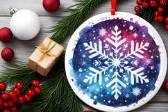 Round Christmass Ornament PNG Product Image 2