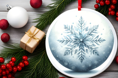 Round Christmass Ornament PNG Product Image 2