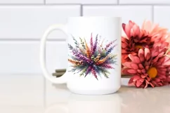 Colorful Watercolor Abstract Heather Bouquet Product Image 2