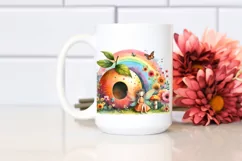 Illustration Fairy House Rainbow | Clipart Product Image 2
