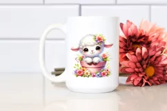Colorful Smiling Baby Lamb in Pocket | Clipart Product Image 2