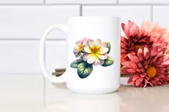 Watercolor Primrose Shiny Splash Sticker Clipart Product Image 2