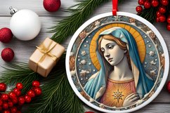 Round Christmas Ornament Sublimation|Clipart Product Image 2