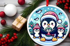 Round Christmass Ornament PNG Product Image 2