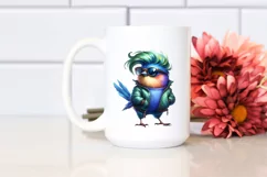 Cute Bird with Goofy Smile PNG Product Image 2