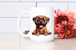 Enthusiastic Crazy Looking Bullmastiff | Clipart Product Image 2
