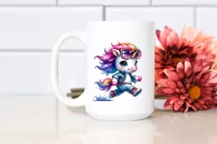 Proud Baby Unicorn Running PNG Product Image 2