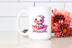 Sitting Sailor, Cute Baby Duck | Sublimation | Clipart Product Image 2