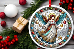 Round Christmass Ornament PNG Product Image 2