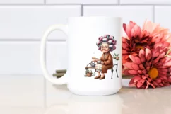 Character Tea Cup Hair Curlers Watercolor Product Image 2