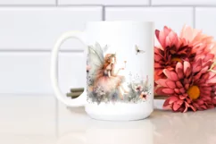 Washed Watercolor Whimsical Fairy, Transparent PNG Product Image 2