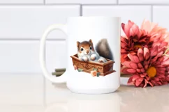 Cute Baby Squirrel Popping Out, Transparent PNG Product Image 2
