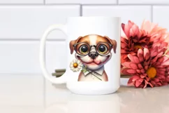 Contempt Dog with Big Eyes | Sublimation | Clipart Product Image 2