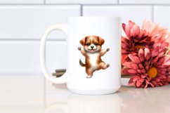 Funny Puppy Dancing Clipart Product Image 2