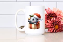 Expressive Baby Rhino with Cool Haircut, High-Quality PNG Product Image 2
