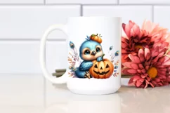Cute Baby Peacock Sitting PNG Product Image 2
