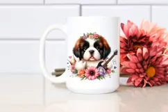 Saint Bernard Rock Star Caricature Clipart Product Image 2